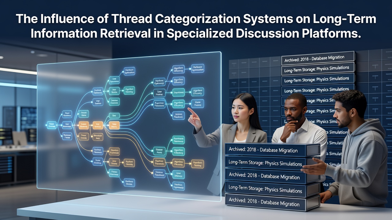 The Influence of Thread Categorization Systems on Long-Term Information Retrieval in Specialized Discussion Platforms